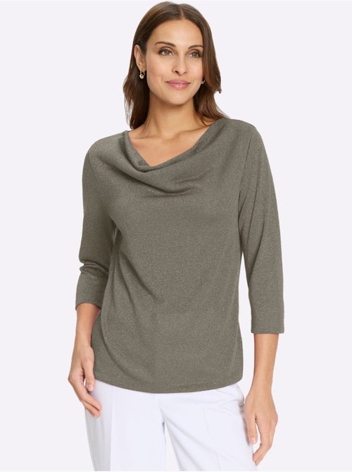 T-shirt à Col Bénitier Avec Viscose - Taille Standard - Witt - Kiabi T-shirt à Col Bénitier Avec Viscose - Taille Standard - Witt - Kiabi