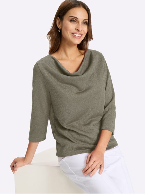 T-shirt à Col Bénitier Avec Viscose - Taille Standard - Witt - Kiabi T-shirt à Col Bénitier Avec Viscose - Taille Standard - Witt - Kiabi