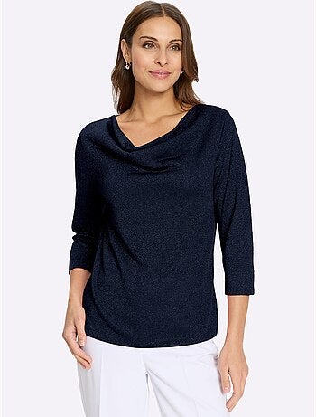 T-shirt à Col Bénitier Avec Viscose - Taille Standard - Witt