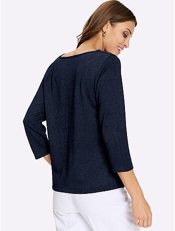 T-shirt à Col Bénitier Avec Viscose - Taille Standard - Witt