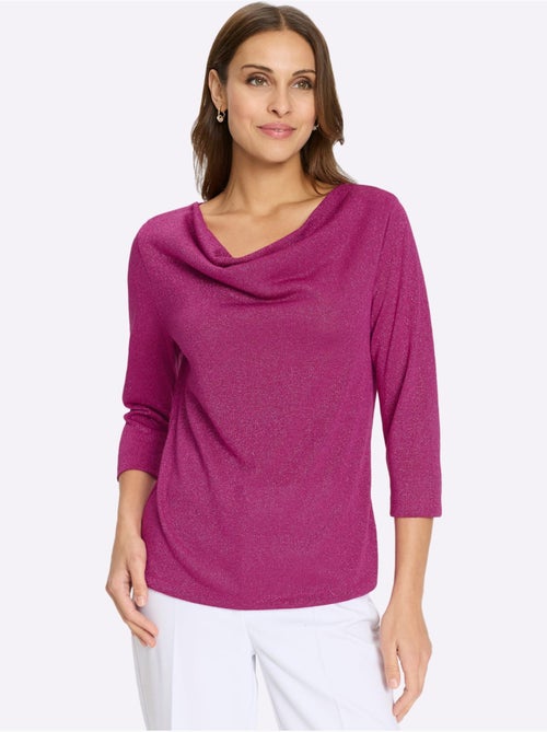 T-shirt à Col Bénitier Avec Viscose - Taille Standard - Witt - Kiabi T-shirt à Col Bénitier Avec Viscose - Taille Standard - Witt - Kiabi