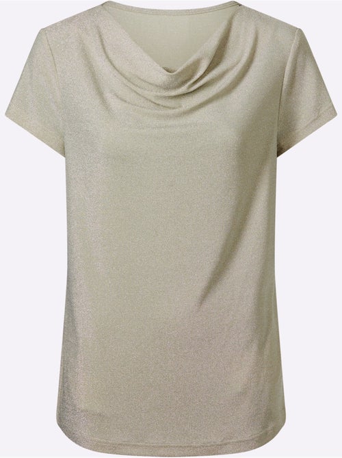 T-shirt à Col Bénitier Col Bénitier - Taille Standard - Moda Vilona - Kiabi T-shirt à Col Bénitier Col Bénitier - Taille Standard - Moda Vilona - Kiabi