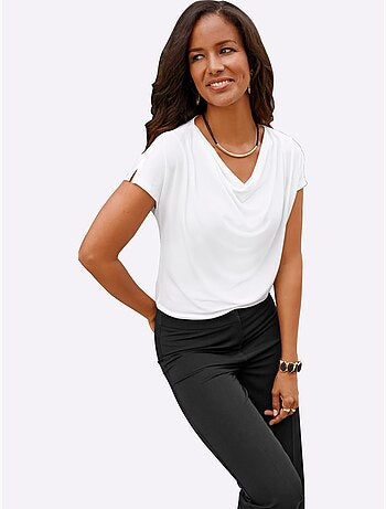 T-shirt à Col Bénitier Entretien Facile - Taille Standard - Witt
