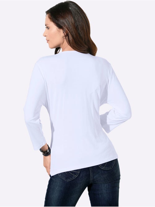 T-shirt à Col Bénitier Viscose - Taille Standard - Witt - Kiabi
