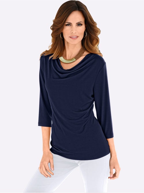 T-shirt à Col Bénitier Viscose - Taille Standard - Witt - Kiabi T-shirt à Col Bénitier Viscose - Taille Standard - Witt - Kiabi