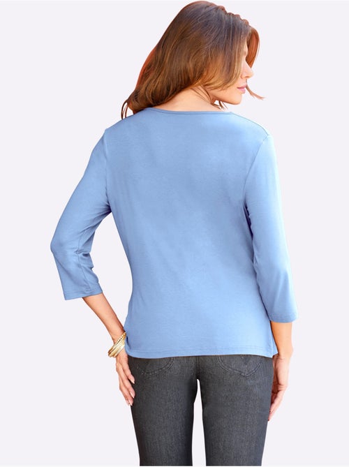 T-shirt à Col Bénitier Viscose - Taille Standard - Witt - Kiabi