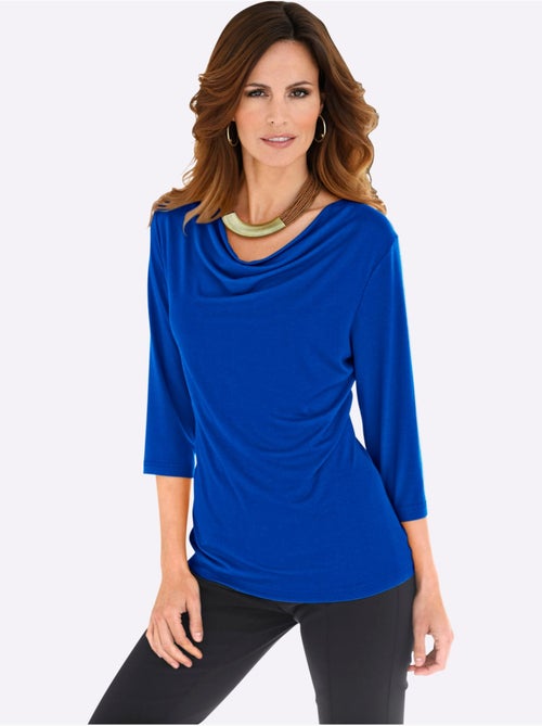 T-shirt à Col Bénitier Viscose - Taille Standard - Witt - Kiabi T-shirt à Col Bénitier Viscose - Taille Standard - Witt - Kiabi