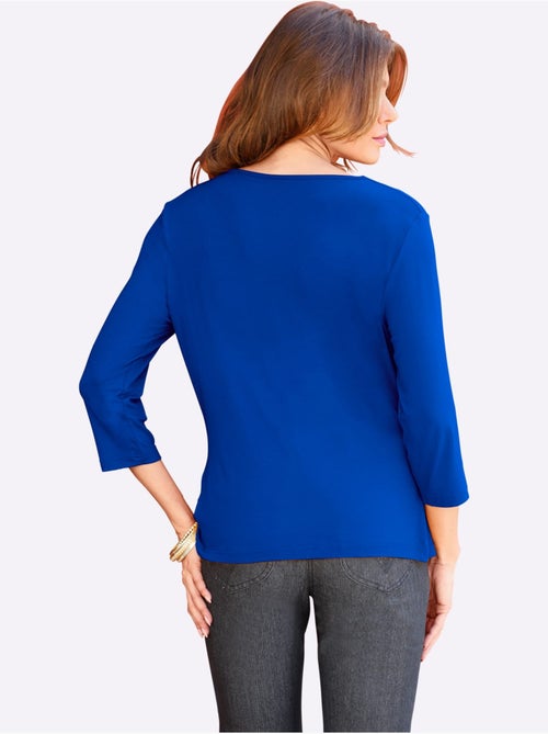 T-shirt à Col Bénitier Viscose - Taille Standard - Witt - Kiabi T-shirt à Col Bénitier Viscose - Taille Standard - Witt - Kiabi