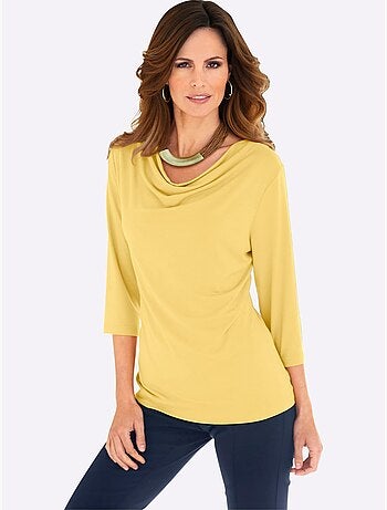 T-shirt à col bénitier viscose - taille standard - witt