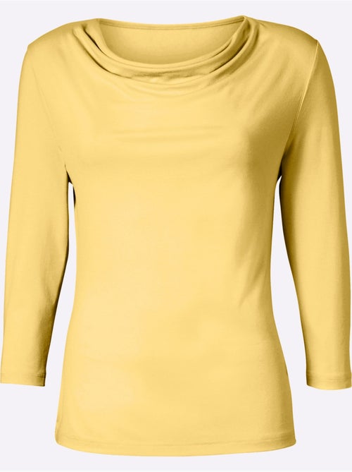 T-shirt à Col Bénitier Viscose - Taille Standard - Witt - Kiabi