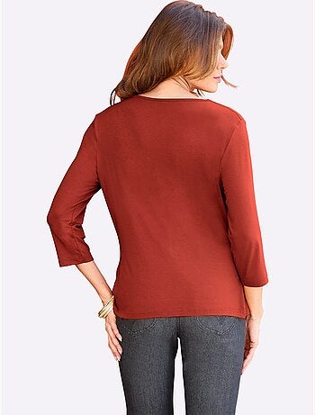 T-shirt à col bénitier viscose - taille standard - witt
