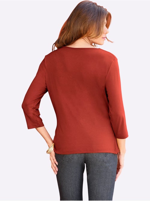 T-shirt à Col Bénitier Viscose - Taille Standard - Witt - Kiabi T-shirt à Col Bénitier Viscose - Taille Standard - Witt - Kiabi
