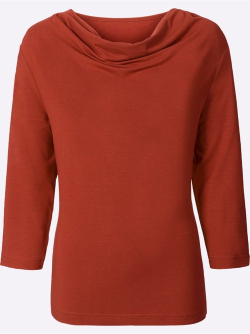 T-shirt à Col Bénitier Viscose - Taille Standard - Witt - Kiabi T-shirt à Col Bénitier Viscose - Taille Standard - Witt - Kiabi