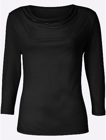 T-shirt à Col Bénitier Viscose - Taille Standard - Witt