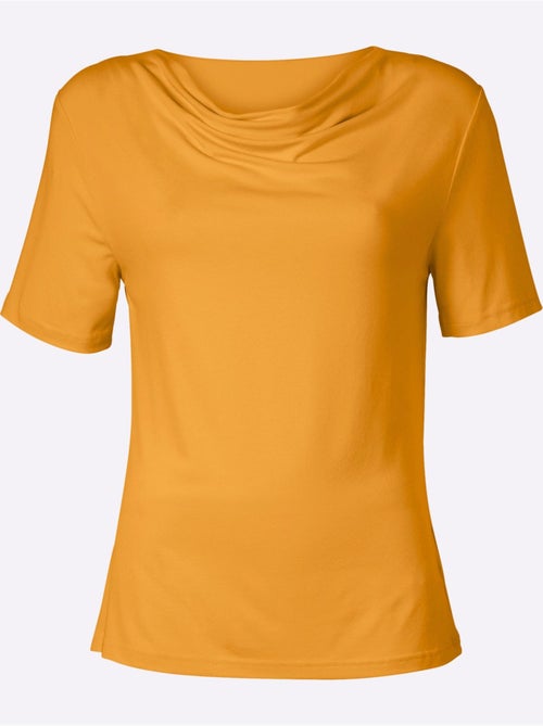 T-shirt à col bénitier viscose - taille standard - witt - Kiabi T-shirt à col bénitier viscose - taille standard - witt - Kiabi