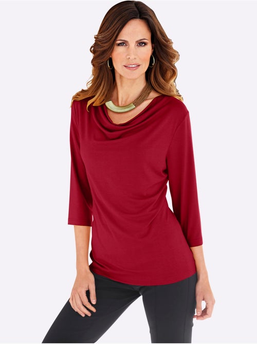 T-shirt à Col Bénitier Viscose - Taille Standard - Witt - Kiabi T-shirt à Col Bénitier Viscose - Taille Standard - Witt - Kiabi