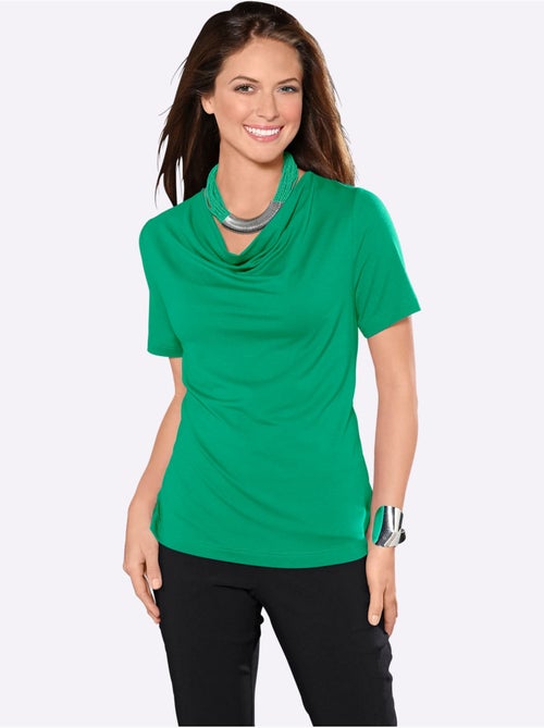 T-shirt à col bénitier viscose - taille standard - witt - Kiabi T-shirt à col bénitier viscose - taille standard - witt - Kiabi
