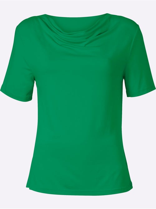 T-shirt à col bénitier viscose - taille standard - witt - Kiabi T-shirt à col bénitier viscose - taille standard - witt - Kiabi