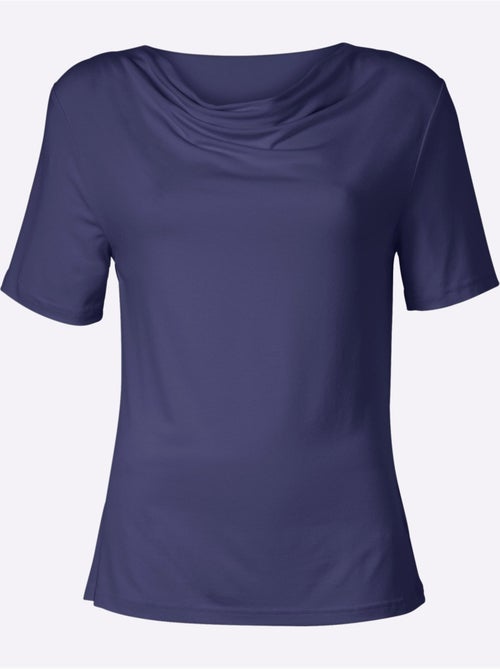 T-shirt à col bénitier viscose - taille standard - witt - Kiabi T-shirt à col bénitier viscose - taille standard - witt - Kiabi