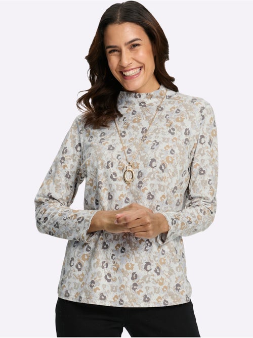 T-shirt à col montant 50% coton et 50% modal - taille standard - witt - Kiabi T-shirt à col montant 50% coton et 50% modal - taille standard - witt - Kiabi