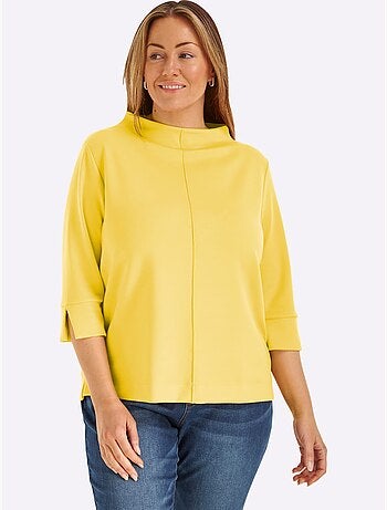 T-shirt à Col Montant 50% Modal - Taille Standard - Witt