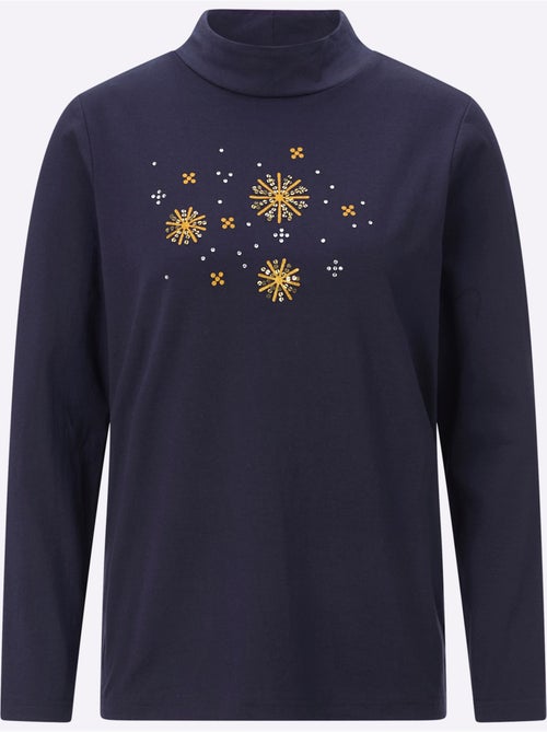 T-shirt à Col Montant 95% Coton - Taille Standard - Witt - Kiabi T-shirt à Col Montant 95% Coton - Taille Standard - Witt - Kiabi