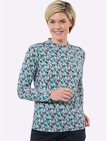 T-shirt à col montant 95% coton - taille standard - witt