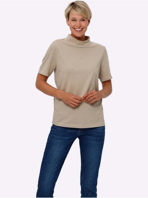 T-shirt à Col Montant Col Montant Chaud - Taille Standard - Moda Vilona - Kiabi