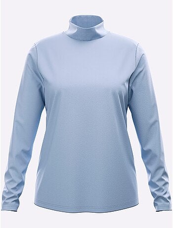 T-shirt à col montant col montant chaud - taille standard - moda vilona