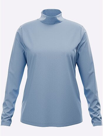 T-shirt à col montant col montant chaud - taille standard - moda vilona
