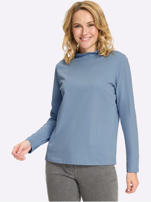 T-shirt à col montant col montant chaud - taille standard - moda vilona - Kiabi T-shirt à col montant col montant chaud - taille standard - moda vilona - Kiabi