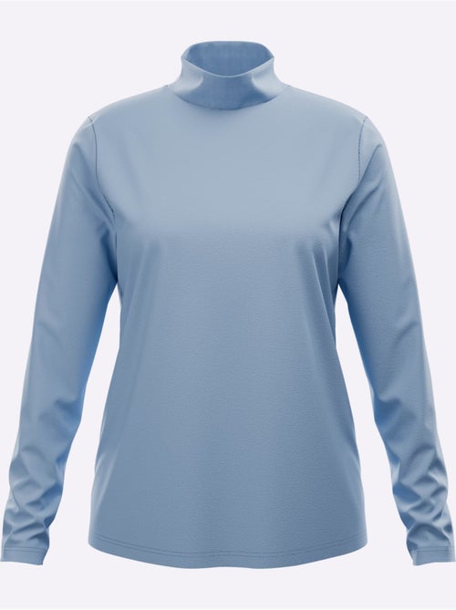 T-shirt à col montant col montant chaud - taille standard - moda vilona - Kiabi T-shirt à col montant col montant chaud - taille standard - moda vilona - Kiabi