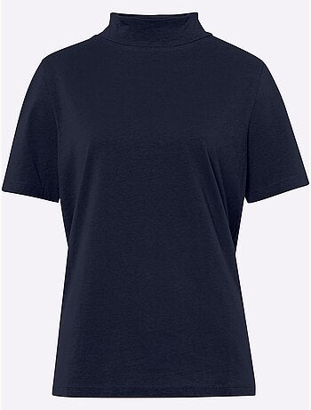 T-shirt à Col Montant Col Montant Chaud - Taille Standard - Moda Vilona