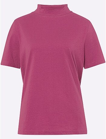 T-shirt à Col Montant Col Montant Chaud - Taille Standard - Moda Vilona
