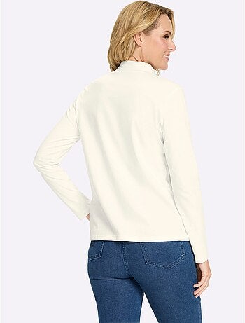 T-shirt à col montant col montant chaud - taille standard - moda vilona