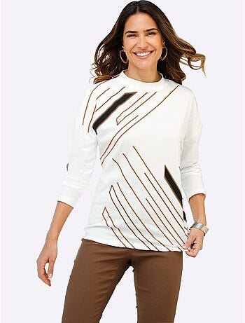 T-shirt à col montant col montant chaud - taille standard - moda vilona