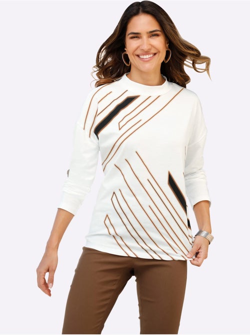 T-shirt à col montant col montant chaud - taille standard - moda vilona - Kiabi T-shirt à col montant col montant chaud - taille standard - moda vilona - Kiabi