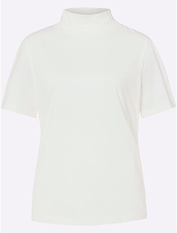 T-shirt à Col Montant Col Montant Chaud - Taille Standard - Moda Vilona