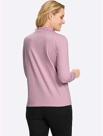 T-shirt à col montant col montant chaud - taille standard - moda vilona