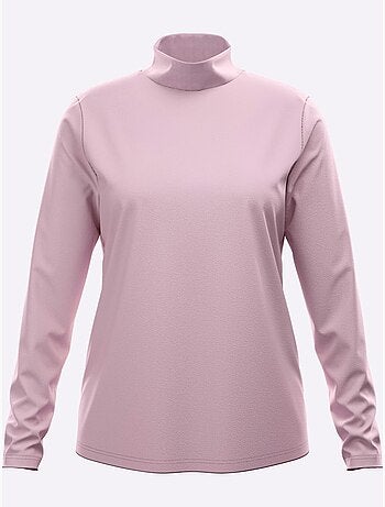 T-shirt à col montant col montant chaud - taille standard - moda vilona