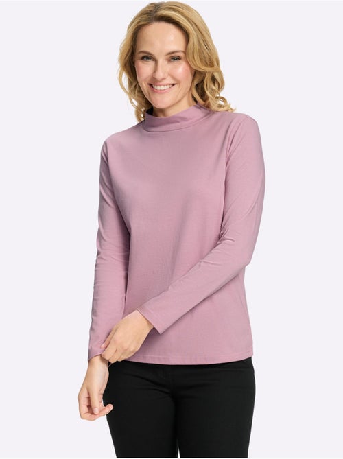 T-shirt à col montant col montant chaud - taille standard - moda vilona - Kiabi T-shirt à col montant col montant chaud - taille standard - moda vilona - Kiabi