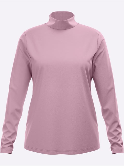T-shirt à col montant col montant chaud - taille standard - moda vilona - Kiabi T-shirt à col montant col montant chaud - taille standard - moda vilona - Kiabi