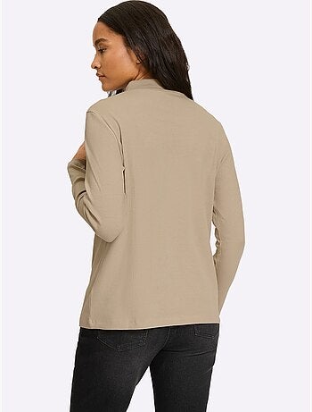 T-shirt à col montant col montant tendance - taille standard - helline