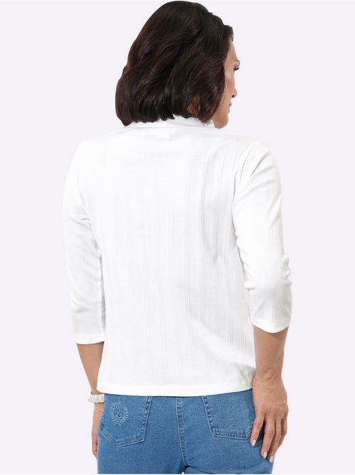 T-shirt à Col Montant Jacquard - Taille Standard - Witt - Kiabi T-shirt à Col Montant Jacquard - Taille Standard - Witt - Kiabi