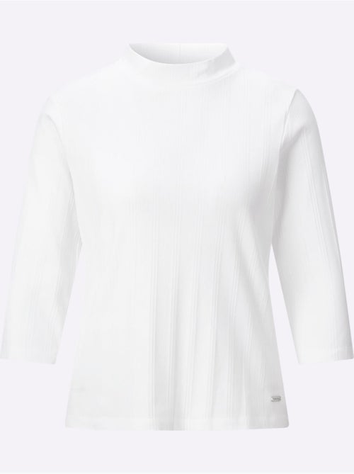 T-shirt à Col Montant Jacquard - Taille Standard - Witt - Kiabi T-shirt à Col Montant Jacquard - Taille Standard - Witt - Kiabi