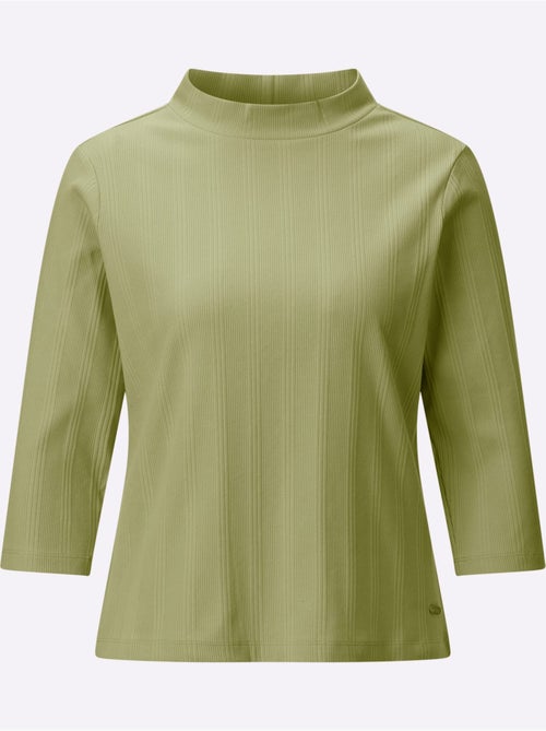 T-shirt à Col Montant Jacquard - Taille Standard - Witt - Kiabi T-shirt à Col Montant Jacquard - Taille Standard - Witt - Kiabi