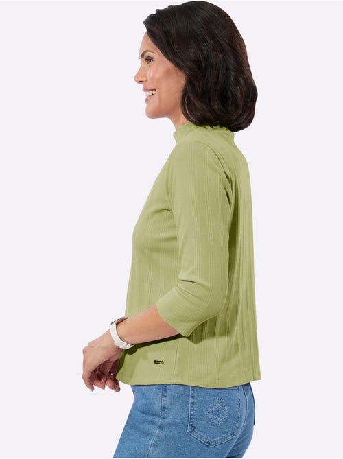 T-shirt à Col Montant Jacquard - Taille Standard - Witt - Kiabi T-shirt à Col Montant Jacquard - Taille Standard - Witt - Kiabi