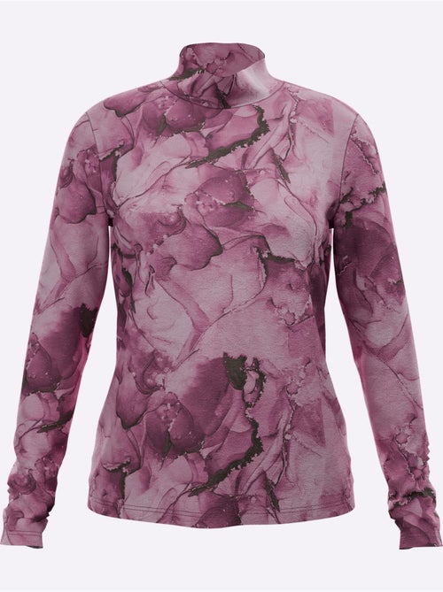 T-shirt à col montant jersey fin - taille standard - helline - Kiabi T-shirt à col montant jersey fin - taille standard - helline - Kiabi