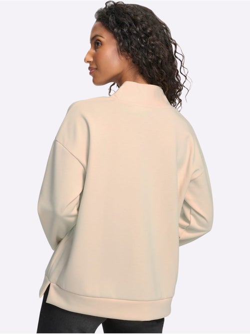 T-shirt à col montant joli col montant avec encolure en v - taille standard - helline - Kiabi