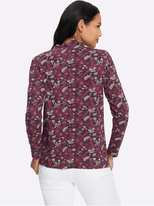 T-shirt à col montant pur coton - taille standard - moda vilona - Kiabi T-shirt à col montant pur coton - taille standard - moda vilona - Kiabi